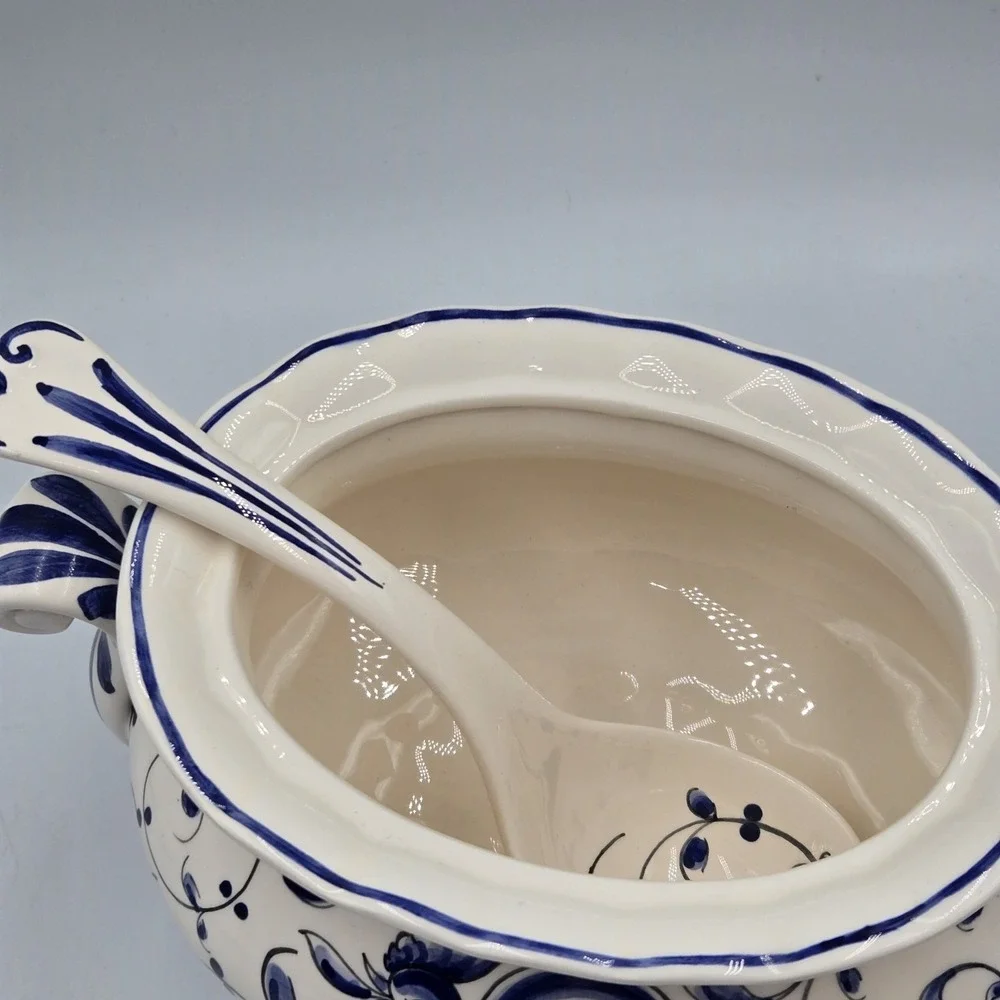 VTG Anfora Agueda Portugal Hand Painted Porcelain 10
